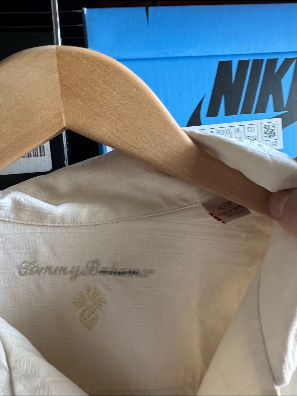 Tommy Bahama Cream Short-Sleeve Camp Collar Button-Down Shirt - Picture 2 of 3
